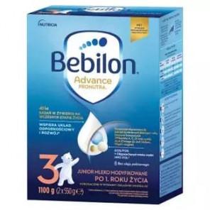 Bebilon 3 Pronutra­-Advance, mleko modyfikowane po 1. roku, proszek, 1000 g (2 x 550 g) - zdjęcie produktu