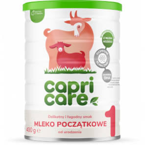 Capricare 1, mleko początkowe na mleku kozim, proszek, 400 g - zdjęcie produktu