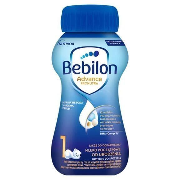 Bebilon 1 Pronutra-Advance, mleko początkowe od urodzenia, płyn, 200 ml, 1 szt. Bebilon 1 Pronutra-Advance, mleko początkowe od urodzenia, płyn, 200 ml, 1 szt. - zdjęcie produktu