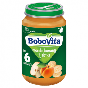 BoboVita, morele, banany i jabłka, 190 g - zdjęcie produktu
