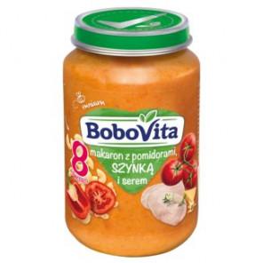 BoboVita, makaron z pomidorami, szynką i serem, 190 g - zdjęcie produktu