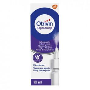 Otrivin Regeneracja, 1 mg+50 mg/ml, aerozol do nosa, 10 ml - zdjęcie produktu