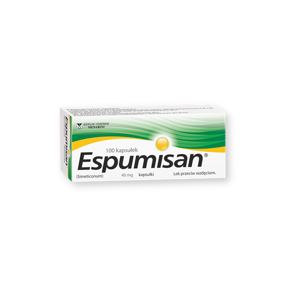 Espumisan, kapsułki, 40 mg, 100 szt Espumisan, kapsułki, 40 mg, 100 szt - zdjęcie produktu