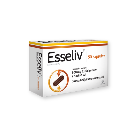 Esseliv, 300 mg, kapsułki, 50 szt. Esseliv, 300 mg, kapsułki, 50 szt. - zdjęcie produktu