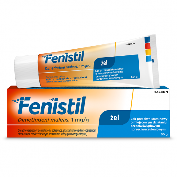 Fenistil, 1 mg/g, żel, 50 g Fenistil, 1 mg/g, żel, 50 g - zdjęcie produktu