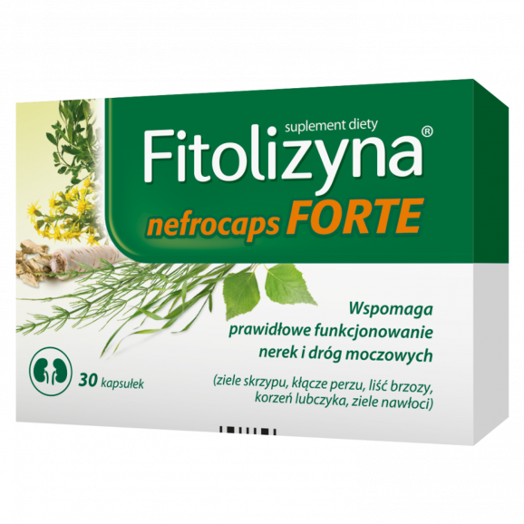 Fitolizyna Nefrocaps Forte, kapsułki, 30 szt. Fitolizyna Nefrocaps Forte, kapsułki, 30 szt. - zdjęcie produktu