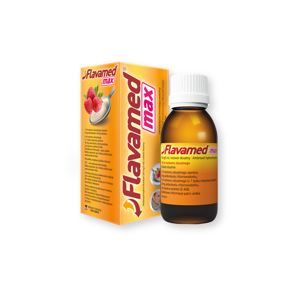 Flavamed max, 30 mg/5 ml, roztwór doustny, 100 ml Flavamed max, 30 mg/5 ml, roztwór doustny, 100 ml - zdjęcie produktu