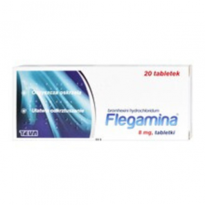 Flegamina, 8 mg, tabletki, 20 szt. - zdjęcie produktu
