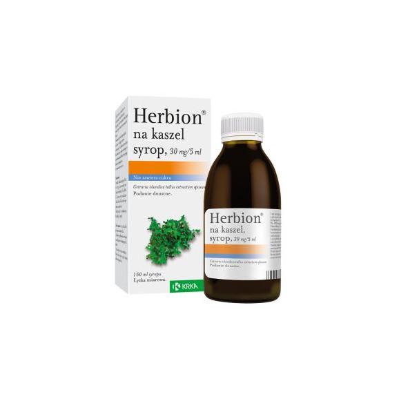 Herbion na kaszel, 30 mg/5ml, 150ml. Herbion na kaszel, 30 mg/5ml, 150ml. - zdjęcie produktu