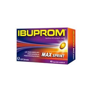 Ibuprom Max Sprint, 400 mg, kapsułki miękkie, 40 szt. - zdjęcie produktu