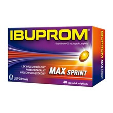 Ibuprom Max Sprint, 400 mg, kapsułki miękkie, 40 szt.