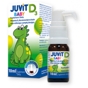 Juvit Baby D3, płyn (krople), 10 ml - zdjęcie produktu