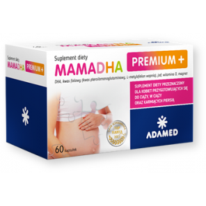 MamaDHA Premium+, kapsułki, 60 szt. - zdjęcie produktu
