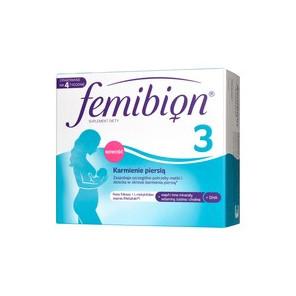 Femibion 3 Karmienie piersią, kwas foliowy, tabletki powlekane + kapsułki miękkie, 28 sztuk. + 28 sztuk. - zdjęcie produktu