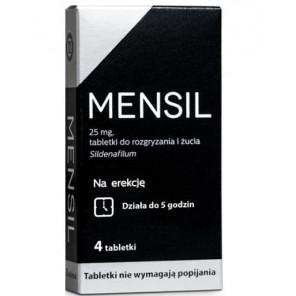 Mensil, 25 mg, tabletki do rozgryzania, żucia, 4 szt. - zdjęcie produktu