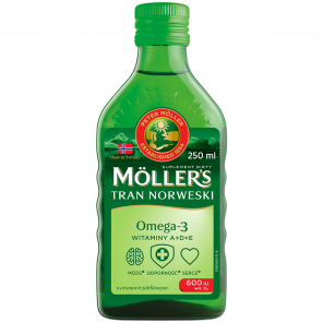 Moller's Tran Norweski, aromat jabłkowy, 250 ml - zdjęcie produktu