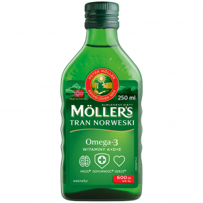 Moller's Tran Norweski, smak naturalny, 250 ml - zdjęcie produktu