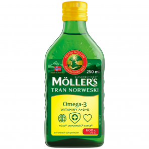 Moller's Tran Norweski, aromat cytrynowy, 250 ml - zdjęcie produktu