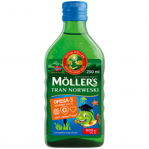 Moller's Tran Norweski, aromat owocowy, 250 ml - zdjęcie produktu