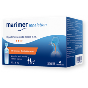 Marimer Inhalation, hipertoniczna woda morska, 5 ml, 30 ampułek - zdjęcie produktu