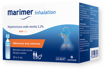 Marimer Inhalation, hipertoniczna woda morska, 5 ml, 30 ampułek