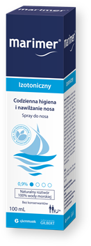 Marimer, spray oczyszczający, woda morska do nosa, roztwór izotoniczny, 100 ml