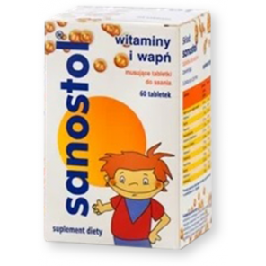 Sanostol, tabletki musujące do ssania, 60 szt. - zdjęcie produktu