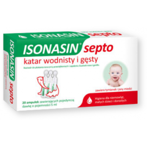 Isonasin Septo, roztwór do płukania nosa, 5 ml x 20 ampułek - zdjęcie produktu