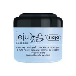 Ziaja jeju młoda skóra, cukrowy peeling do ciała w czarne kropki, 200 ml - zdjęcie produktu