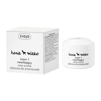 Ziaja Kozie Mleko, krem 1 nawilżający, cera sucha, skłonna do zmarszczek, 50 ml