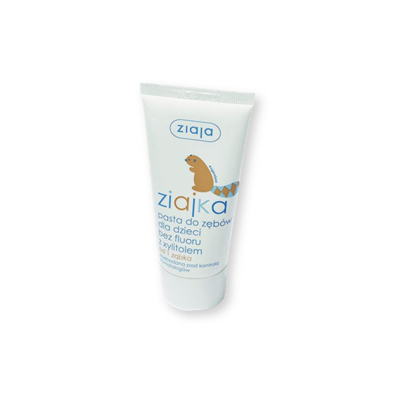 Ziajka, pasta do zębów dla dzieci bez fluoru z xylitolem, tuba, 50 ml Ziajka, pasta do zębów dla dzieci bez fluoru z xylitolem, tuba, 50 ml - zdjęcie produktu