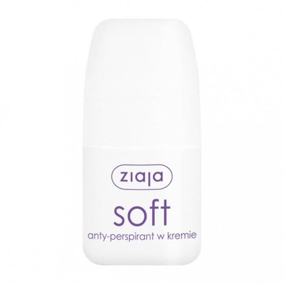 Ziaja Soft, antyperspirant w kremie, roll-on, 60 ml Ziaja Soft, antyperspirant w kremie, roll-on, 60 ml - zdjęcie produktu