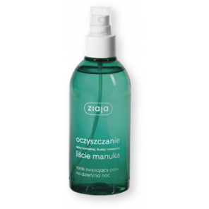 Ziaja Liście Manuka-Oczyszczanie, tonik zwężający pory na dzień/na noc, 200 ml - zdjęcie produktu