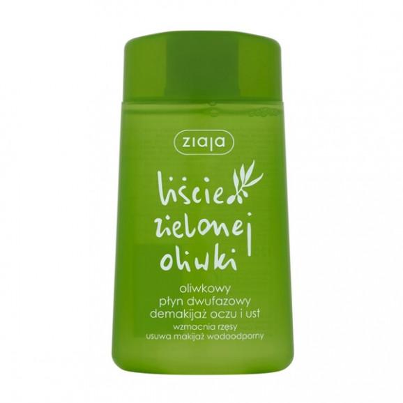 Ziaja Liście Zielonej Oliwki, oliwkowy płyn dwufazowy demakijaż oczu i ust, 120 ml Ziaja Liście Zielonej Oliwki, oliwkowy płyn dwufazowy demakijaż oczu i ust, 120 ml - zdjęcie produktu