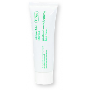 Ziaja Mintperfekt Szałwia, pasta stomatologiczna bez fluoru, 75 ml - zdjęcie produktu