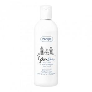 Ziaja GdanSkin, woda&skóra, glicerynowe mydło do ciała, pod prysznic i do kąpieli, 300 ml - zdjęcie produktu