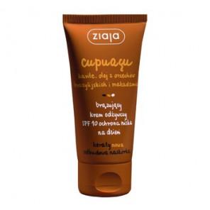 Ziaja Cupuacu, brązujący krem odżywczy na dzień, SPF 10, 50 ml - zdjęcie produktu