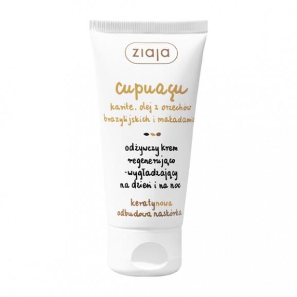 Ziaja Cupuacu, odżywczy krem regenerująco-wygładzający na dzień i na noc, 50 ml Ziaja Cupuacu, odżywczy krem regenerująco-wygładzający na dzień i na noc, 50 ml - zdjęcie produktu