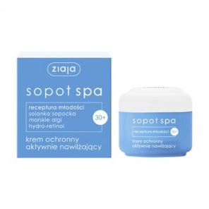 Ziaja Sopot Spa Receptura Młodości 30+, krem ochronny aktywnie nawilżający, 50 ml - zdjęcie produktu