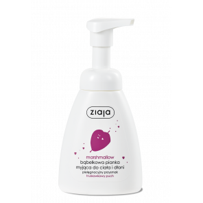 Ziaja Marshmallow, bąbelkowa pianka myjąca do ciała i dłoni, truskawkowy puch, 250 ml - zdjęcie produktu