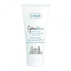 Ziaja GdanSkin, woda&skóra, rozświetlający krem na dzień głęboko nawadniający, SPF 15, 50 ml - zdjęcie produktu