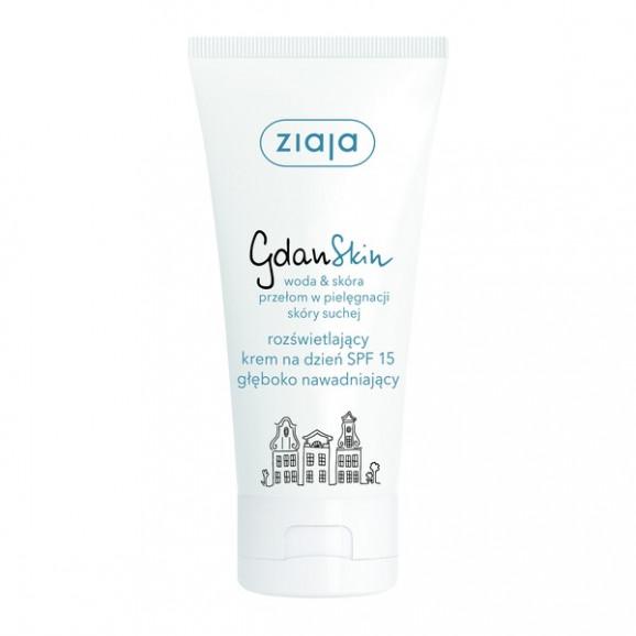 Ziaja GdanSkin, woda&skóra, rozświetlający krem na dzień głęboko nawadniający, SPF 15, 50 ml Ziaja GdanSkin, woda&skóra, rozświetlający krem na dzień głęboko nawadniający, SPF 15, 50 ml - zdjęcie produktu