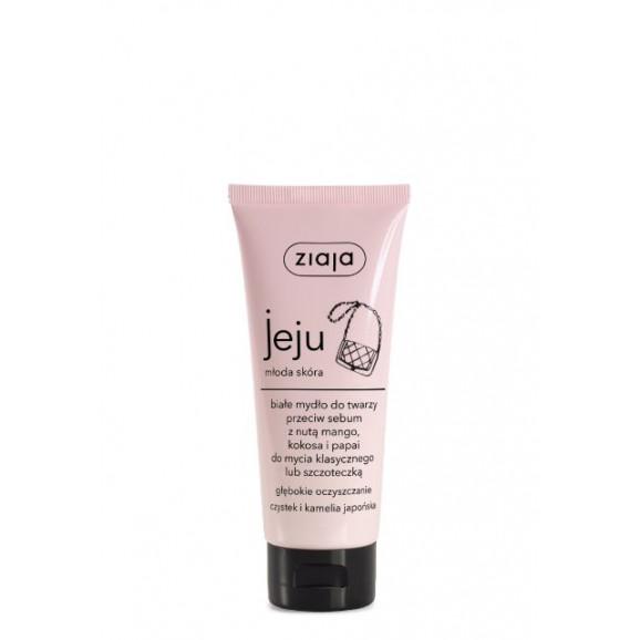 Ziaja jeju białe mydło do twarzy, 75 ml Ziaja jeju białe mydło do twarzy, 75 ml - zdjęcie produktu