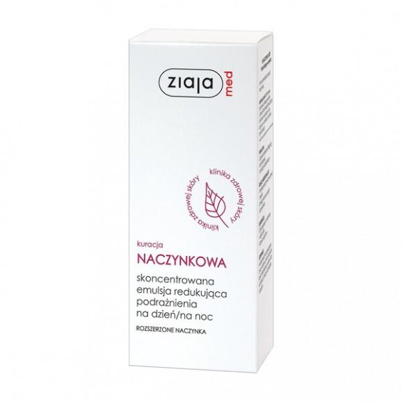 Ziaja Med Kuracja Naczynkowa, skoncentrowana emulsja redukująca podrażnienia na dzień 30 ml Ziaja Med Kuracja Naczynkowa, skoncentrowana emulsja redukująca podrażnienia na dzień 30 ml - zdjęcie produktu