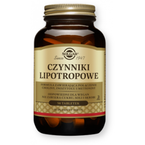 Solgar Czynniki Lipotropowe, tabletki, 50 szt. - zdjęcie produktu