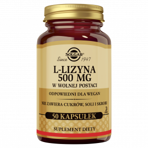 Solgar L-Lizyna w wolnej postaci, kapsułki, 50 szt. - zdjęcie produktu