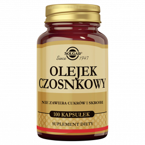 Solgar Olejek czosnkowy, kapsułki, 100 szt. - zdjęcie produktu