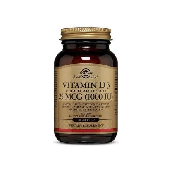 Solgar Witamina D3 50 ug, kapsułki, 100 szt. Solgar Witamina D3 50 ug, kapsułki, 100 szt. - zdjęcie produktu