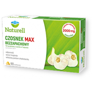 Naturell Czosnek Max Bezzapachowy, kapsułki, 90 szt. - zdjęcie produktu