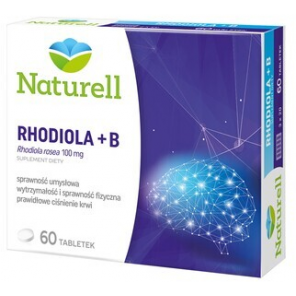 Naturell Rhodiola + B, tabletki, 60 szt. - zdjęcie produktu